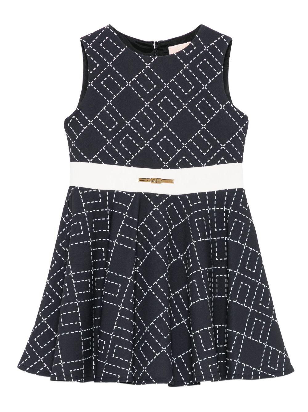Abito nero per neonata EGAB2190GA023 D948 Elisabetta Franchi Kids 