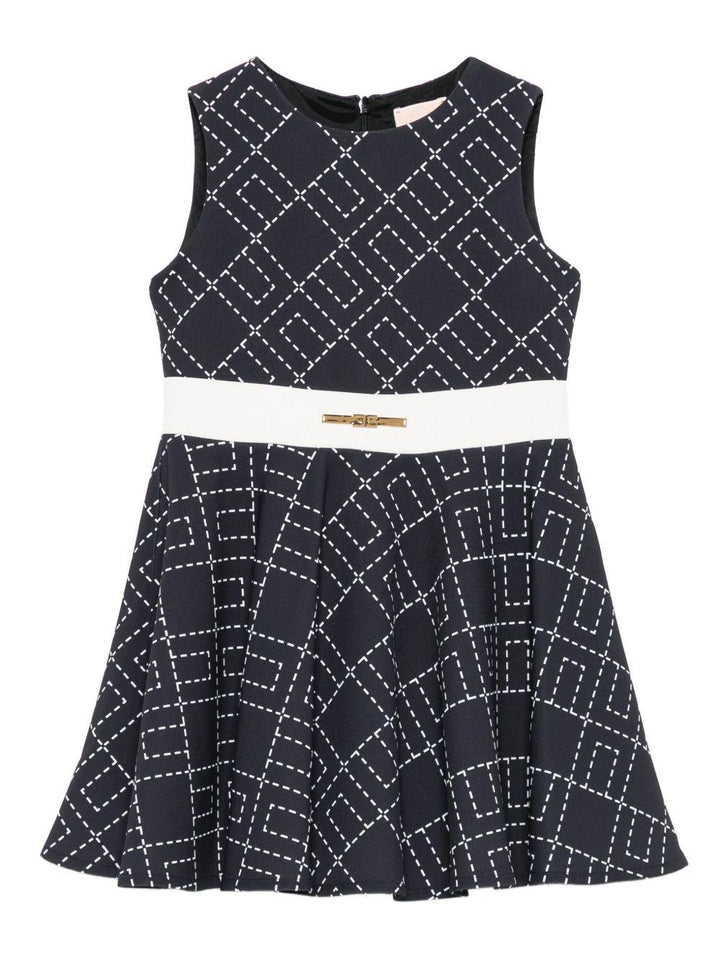 Abito nero per neonata EGAB2190GA023 D948 Elisabetta Franchi Kids 