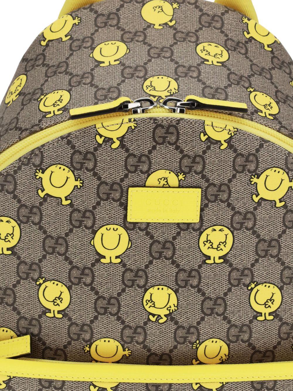 Zaino marrone/giallo per bambina 782708FAFN6 9850 Gucci Kids 