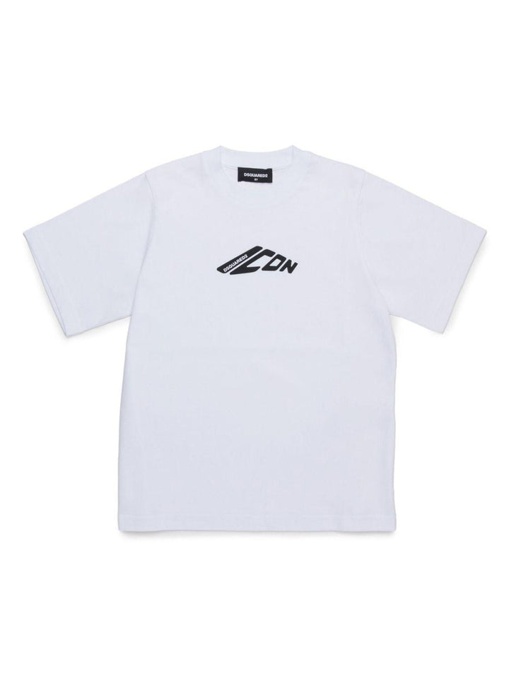 T-shirt bianca Icon per bambino