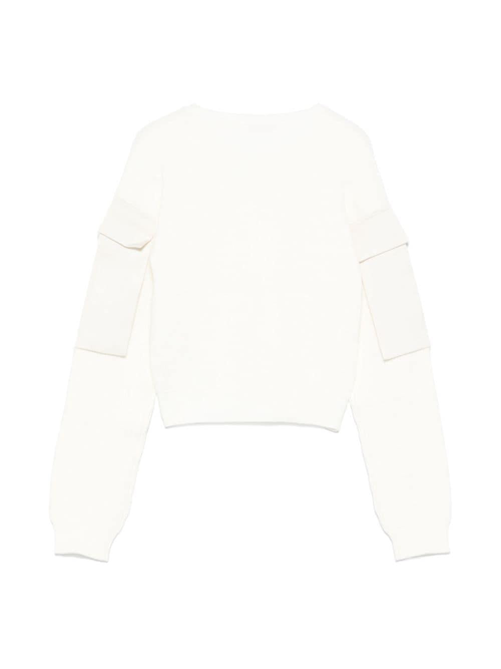 Maglione bianco per bambina