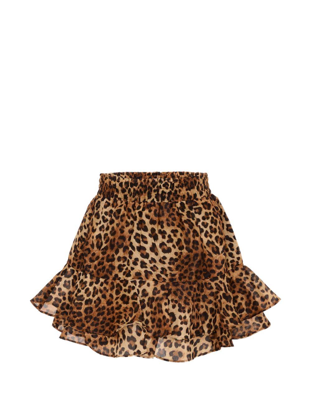 Gonna animal print per bambina EIV002 00168L MC2 Saint Barth Kids 