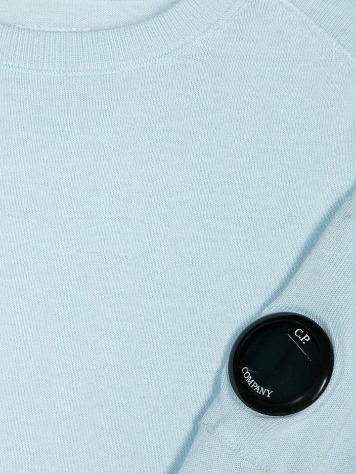 Light blue sweatshirt for boys with logo