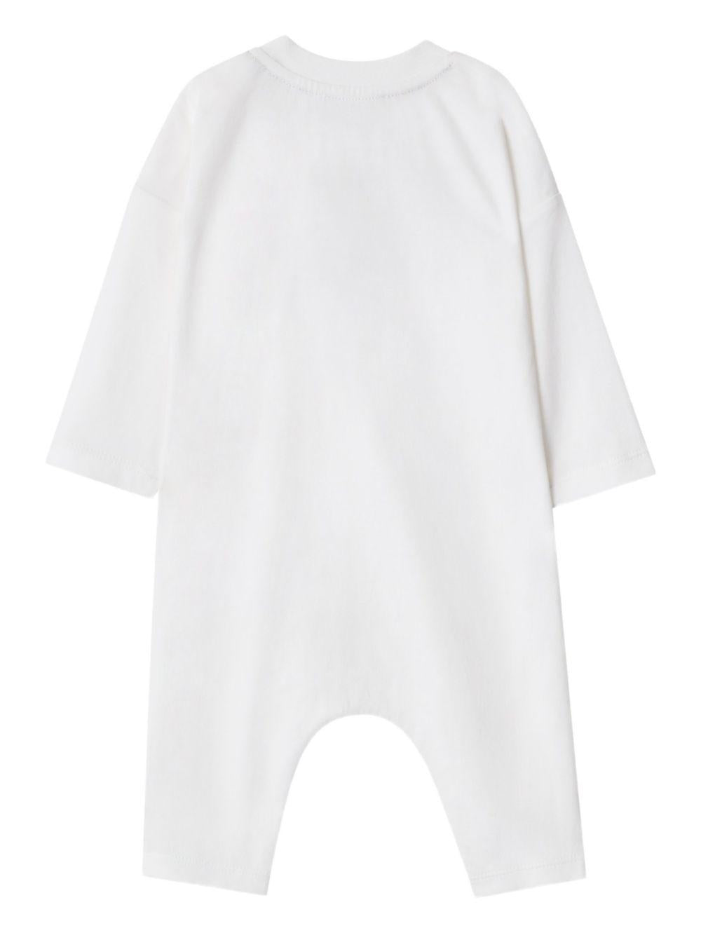 Tutina bianca per neoanto 8117494 A1464 Burberry Kids 