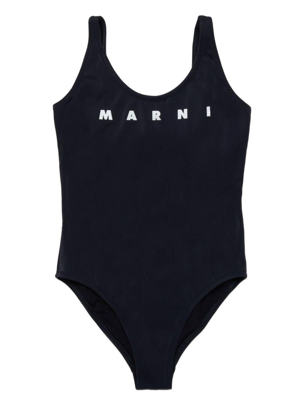Costume nero per bambina M01834M00M2 0M900 Marni Kids 