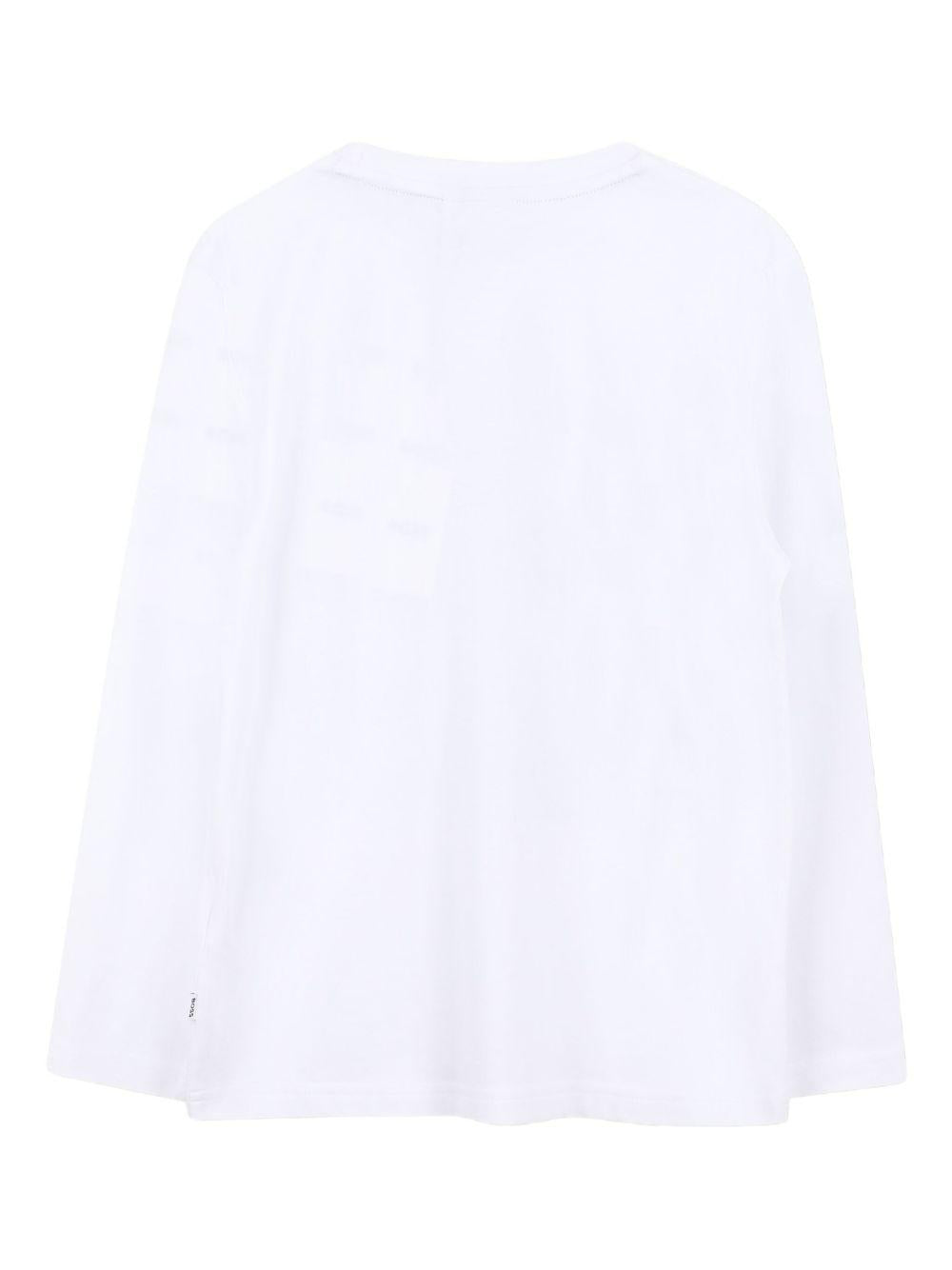 T-shirt bianco per bambino J52362 10P Boss Kids 