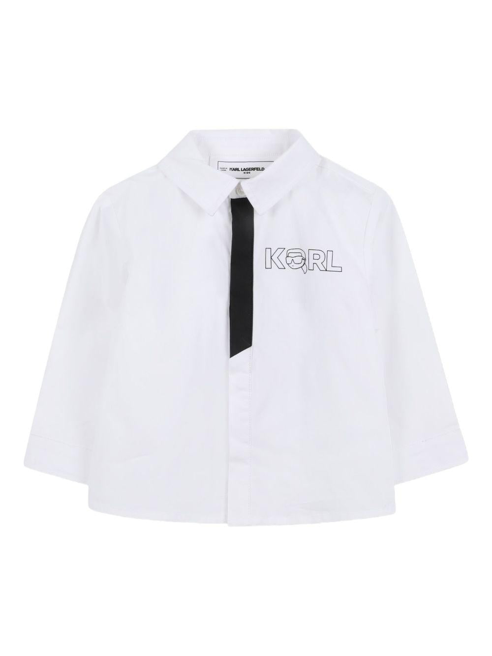 Completo bianco/nero per neonato Z30660 N50 Karl Lagerfeld Kids 