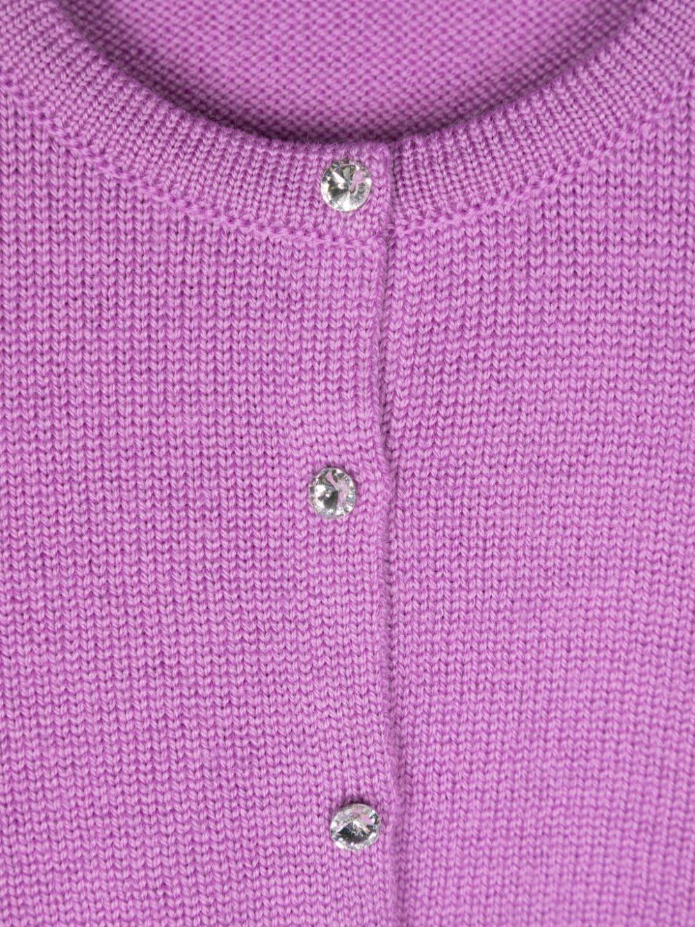 Cardigan viola per bambina FB8779102088 87 Colorichiari Kids 