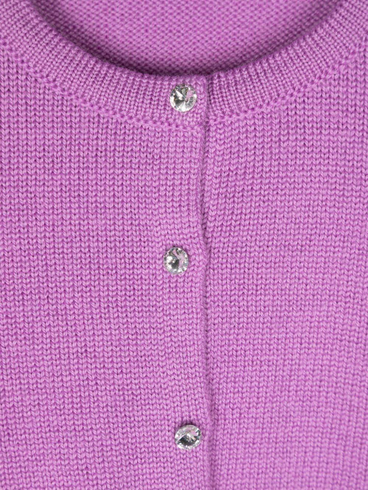 Cardigan viola per bambina FB8779102088 87 Colorichiari Kids 
