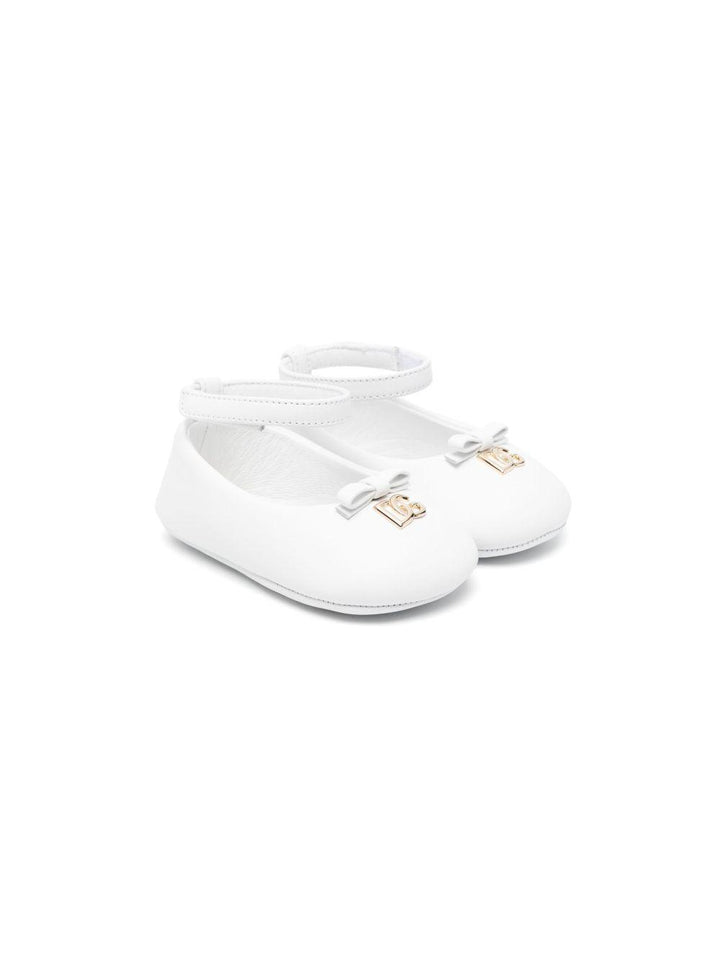 Ballerina bianca per neonata DK0065AB793 80001 Dolce & Gabbana Kids 
