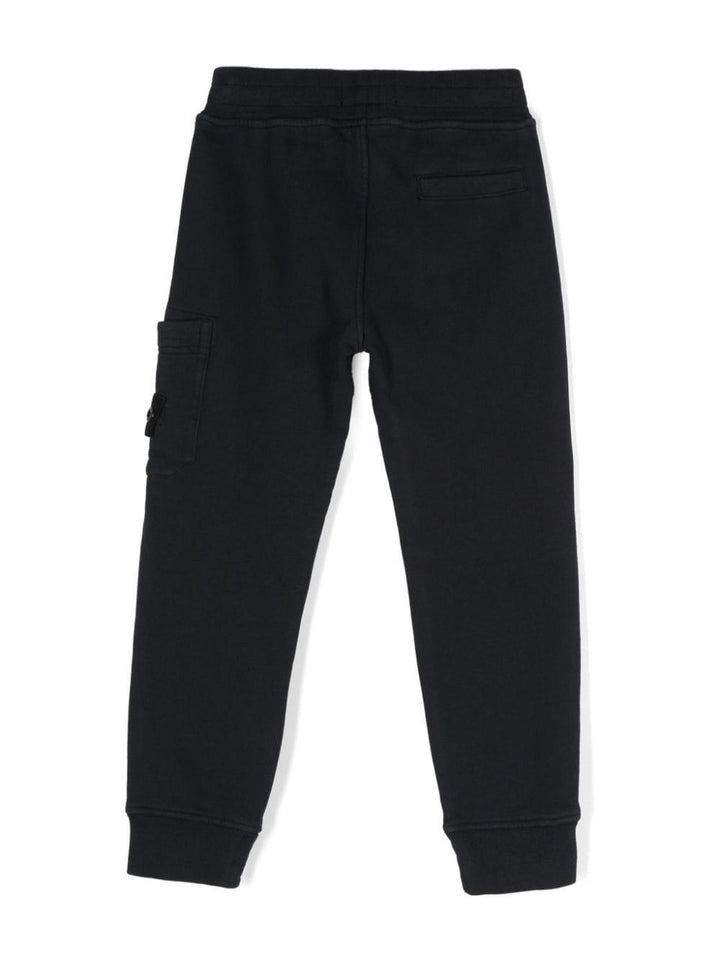 Pantalone per bambino in cotone blu navy