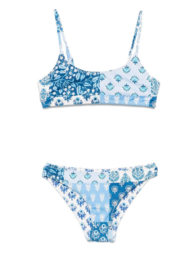 Costume bikini azzurra per bambina
