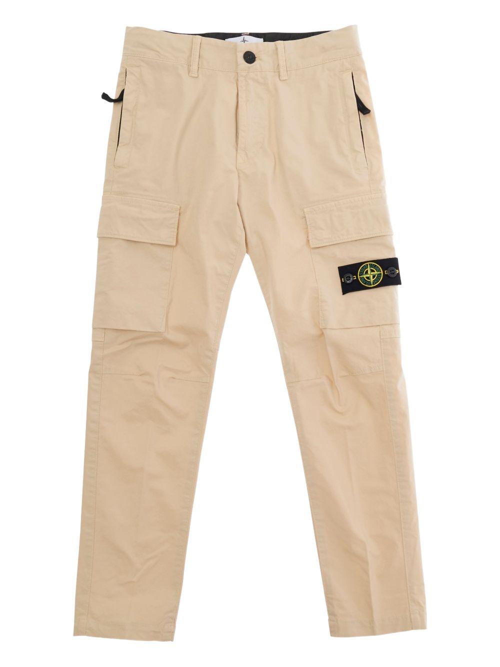 Pantalone beige per bambino 63100004S0001 V0090 Stone Island Kids 