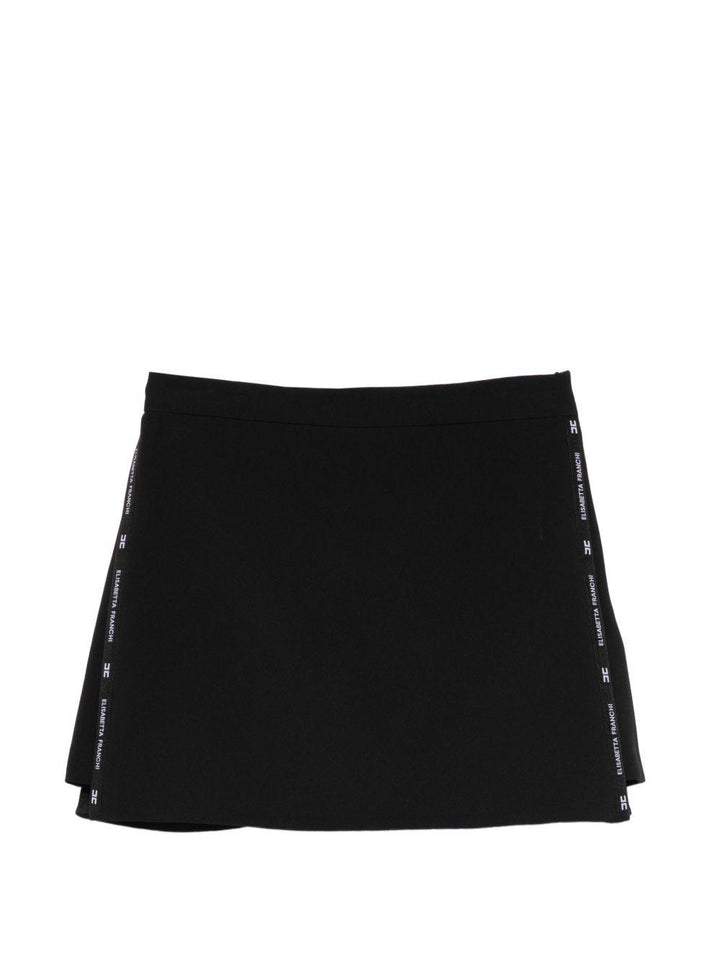 Bermuda nera per bambina EFBE0800GA022 N135 Elisabetta Franchi Kids 