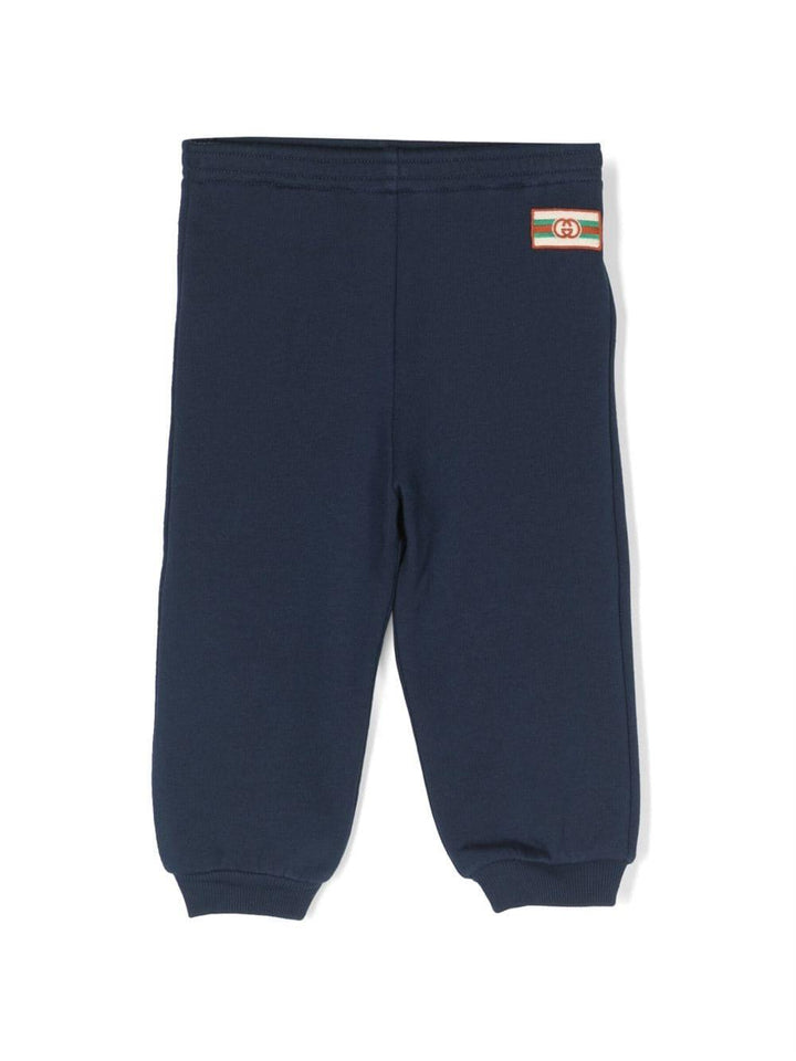 Pantalone sportivo blu per neonato