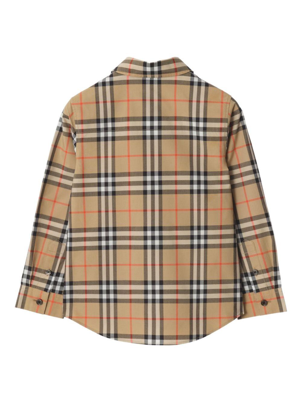 Camicia beige per bambino 8117166 B9368 Burberry Kids 