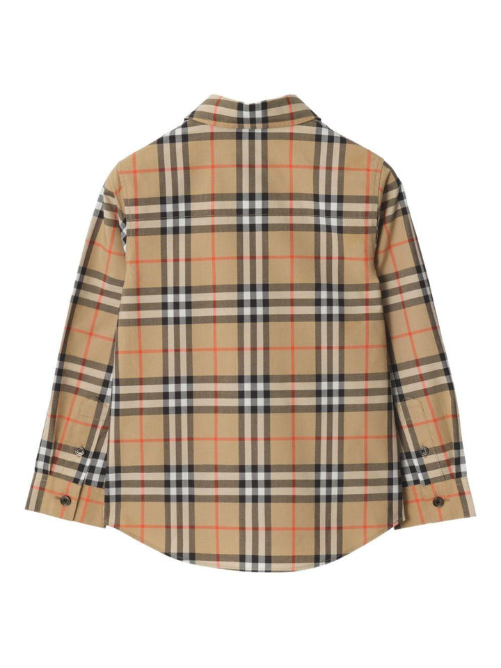 Camicia beige per bambino 8117166 B9368 Burberry Kids 