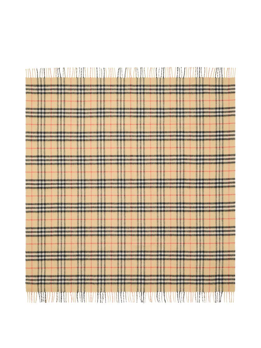 Coperta marrone/nero per neonato 8117406 B9368 Burberry Kids 