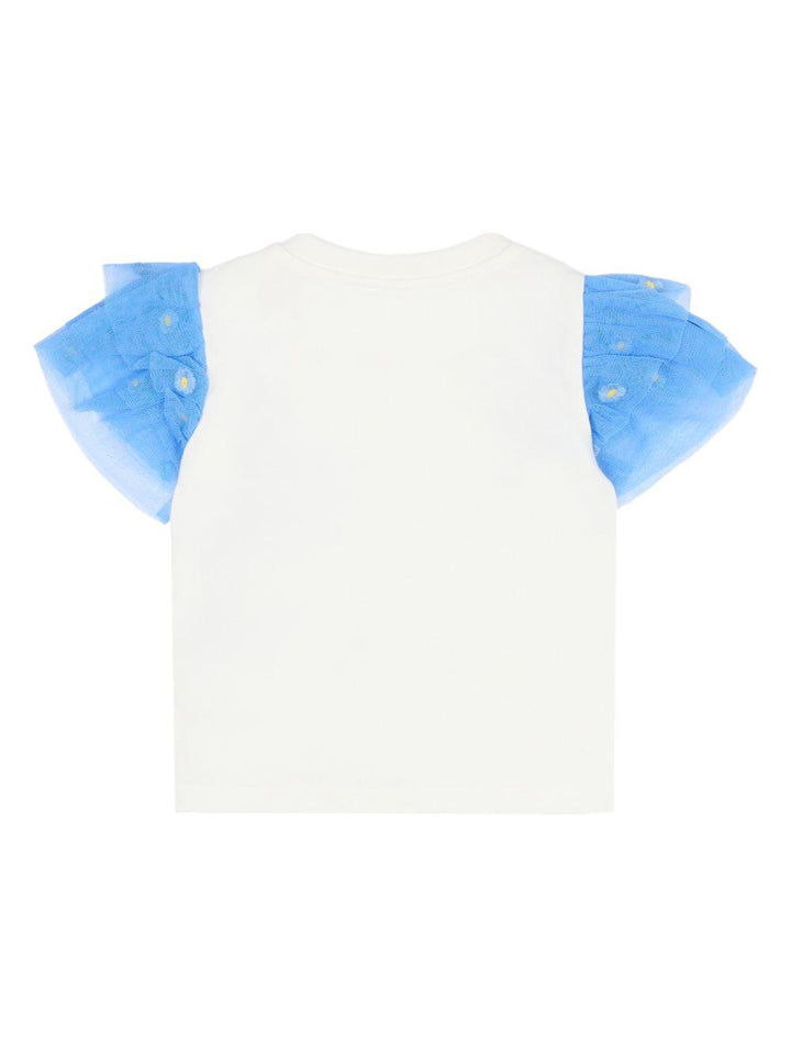 T-shirt bianca per neonata TY8041Z0434 101 Stella McCartney Kids 