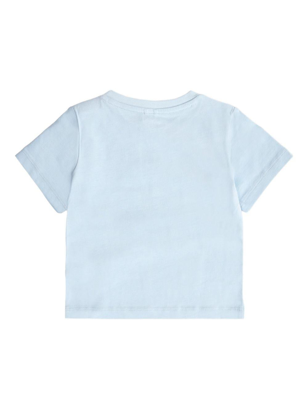 T-shirt celeste per neonato