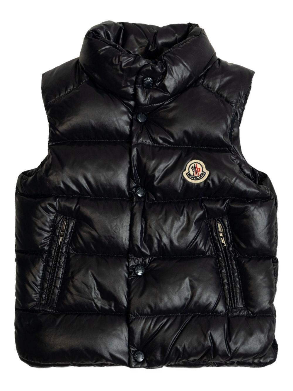 Gilet blu navy per neonato 9511A00016597Z8 742 Moncler Kids 