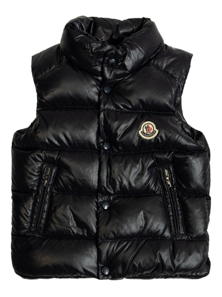 Gilet blu navy per neonato 9511A00016597Z8 742 Moncler Kids 