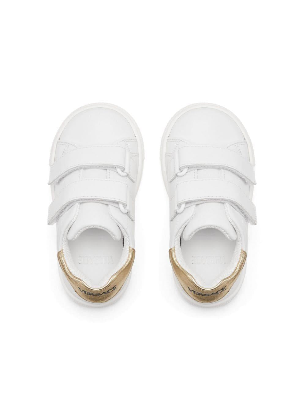 Sneaker per bambino in pelle bianca