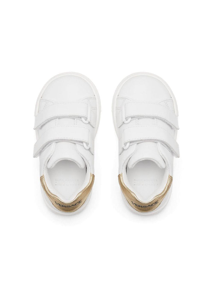 Sneaker per bambino in pelle bianca