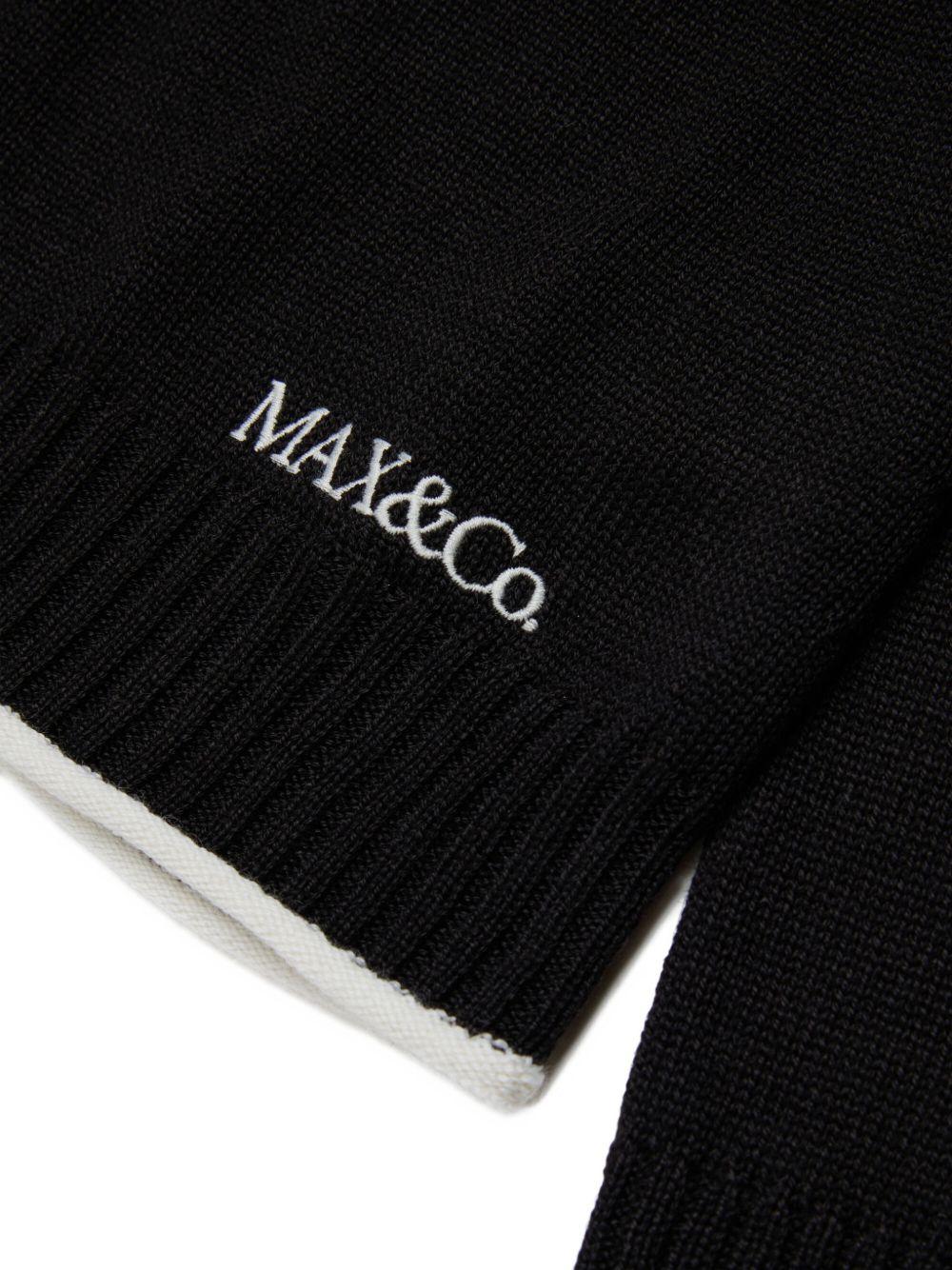 Maglia nera per bambina MX0405MX02G MX900 Max&co Kids 