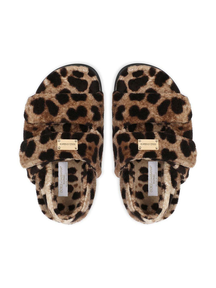Animal print sandals for girls