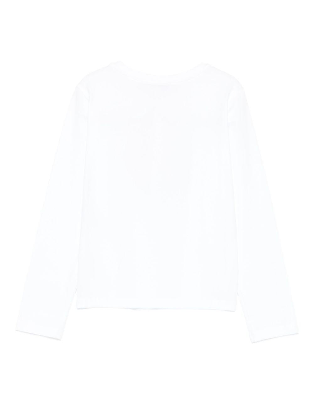 T-shirt bianco per bambina 252GJ2320 00526 Twin Set 