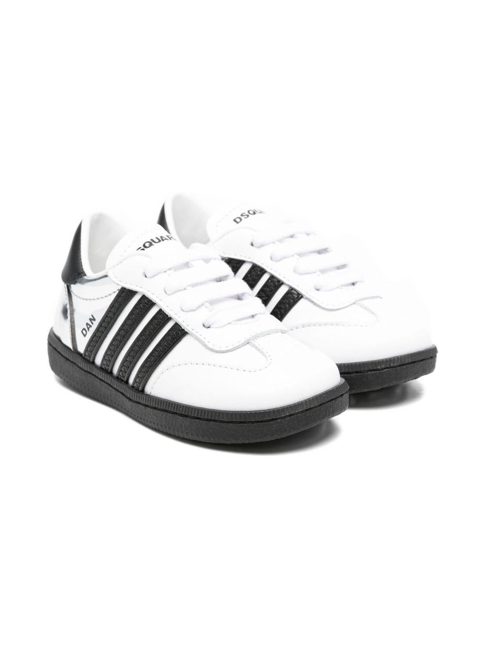 Sneakers bianche/nere per bambino 81387 01 Dsquared2 Kids 