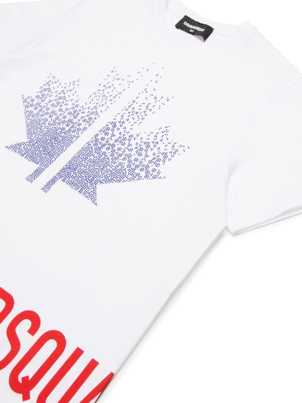 T-shirt per bambino in cotone bianca