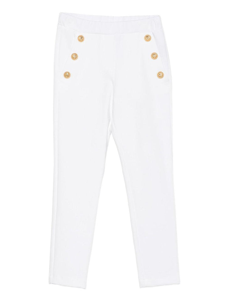 Pantalone bianco per bambina BX6C11J0371 100OR Balmain Kids 