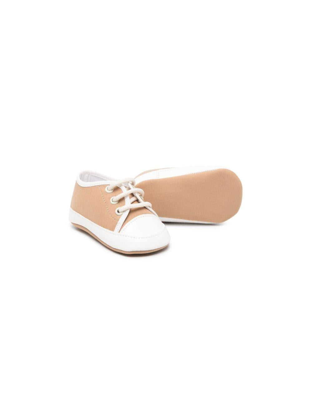 Beige sneakers for newborns