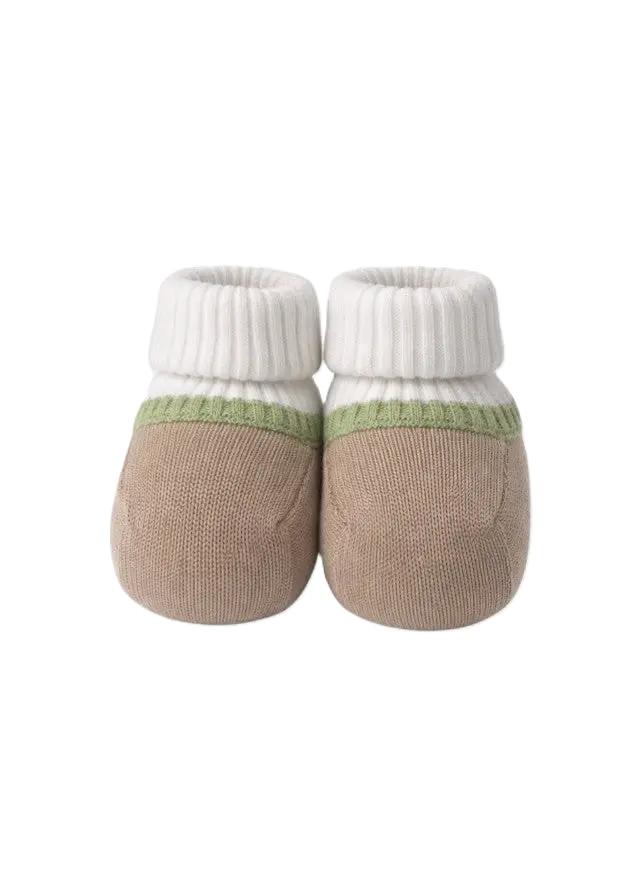Babbucce marrone/bianca per neonato MF7882734470 2750 Colorichiari Kids 