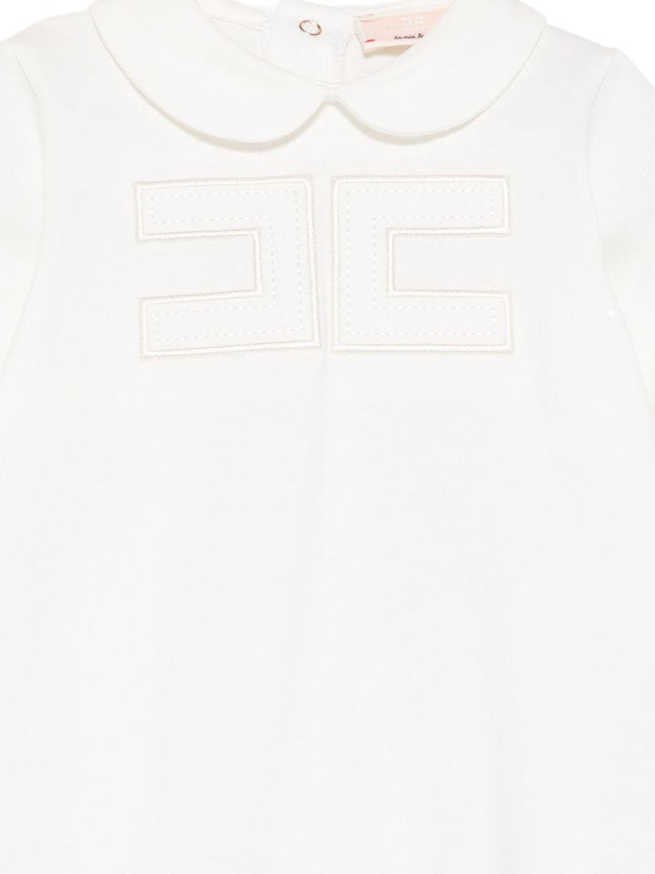 Tutina bianca per neonata ENTU1530JF054 0004 Elisabetta Franchi Kids 