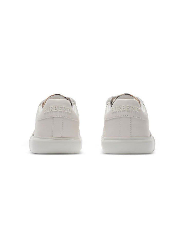 Sneaker unisex iin pelle e cotone bianca 8089736 B9368 Burberry Kids 