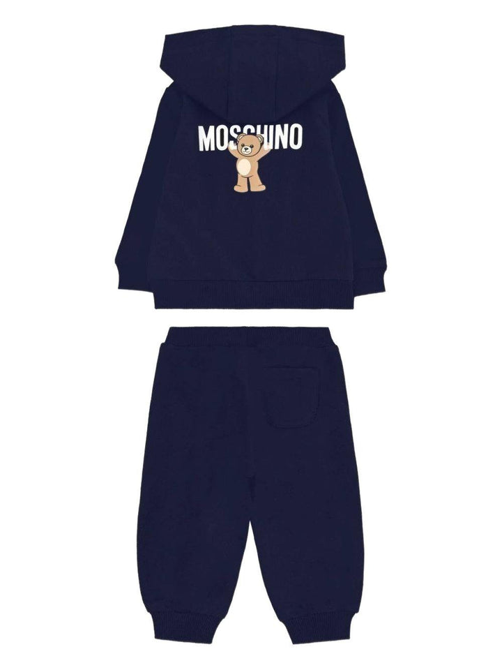 Completo blu navy per neonato MUK05GLCA40 40016 Moschino Kids 