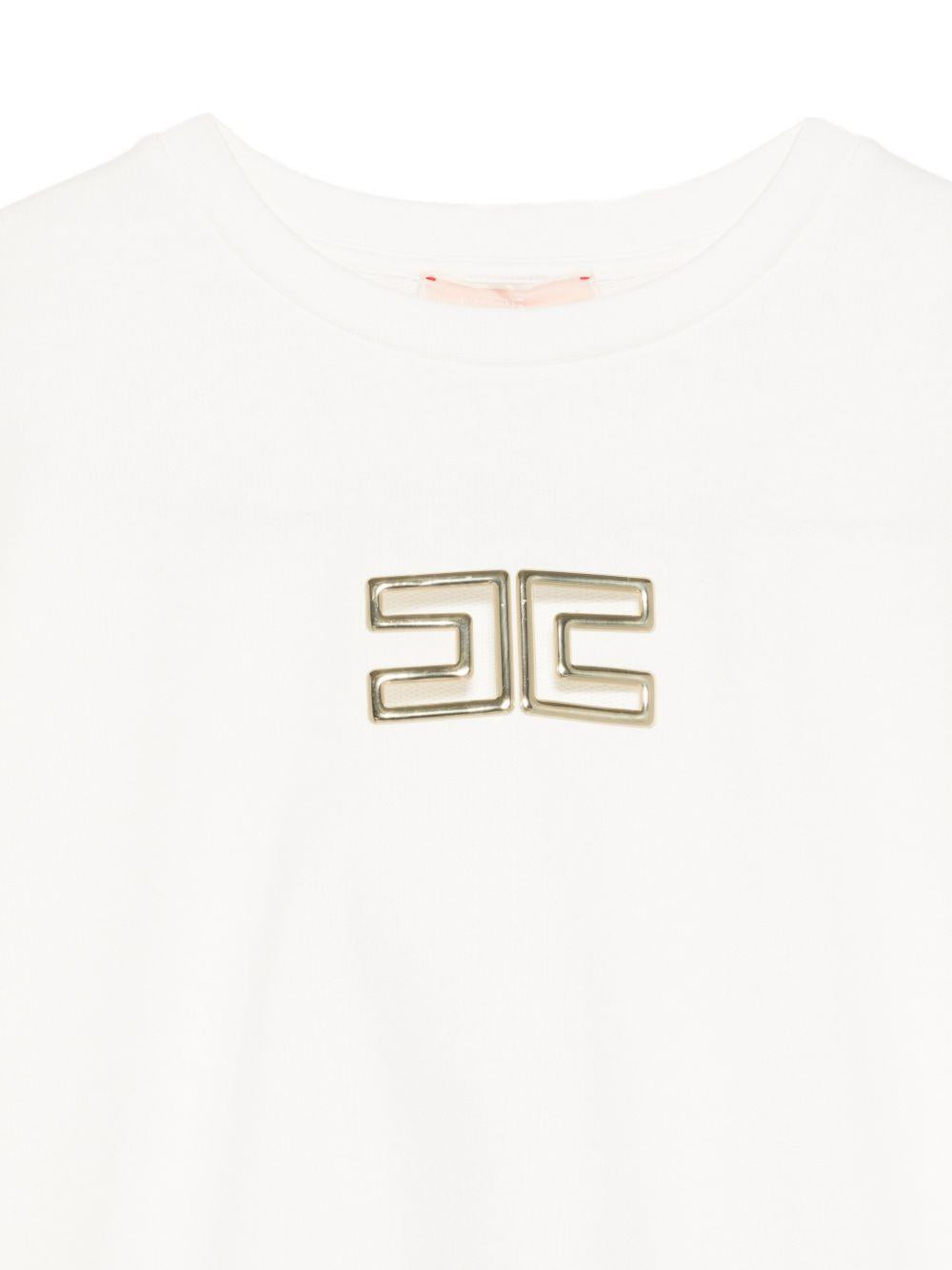 Felpa bianca per bambina EFFE1710FF002 0045 Elisabetta Franchi Kids 