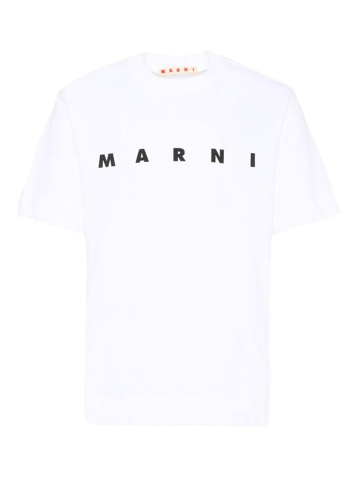 T-shirt bianca per bambino M002MVM00RF 0M100 Marni Kids 