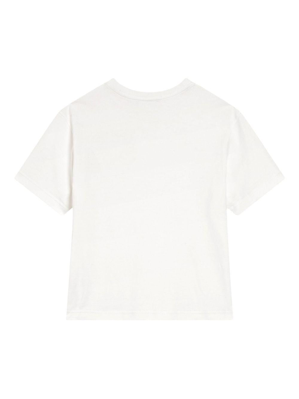 T-shirt bianca per bambina L4JTHVG7PGK W0111 Dolce & Gabbana Kids 