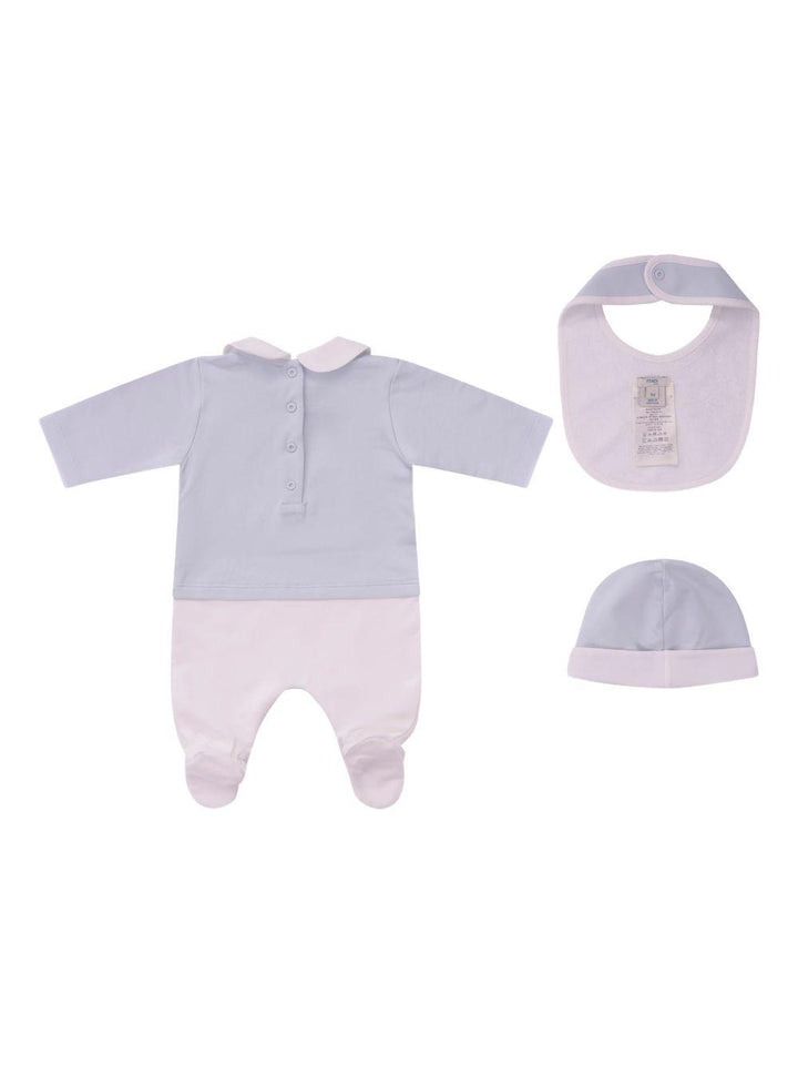 Tutina azzurra/bianca per neonato BUK1608RA F19J4 Fendi Kids 