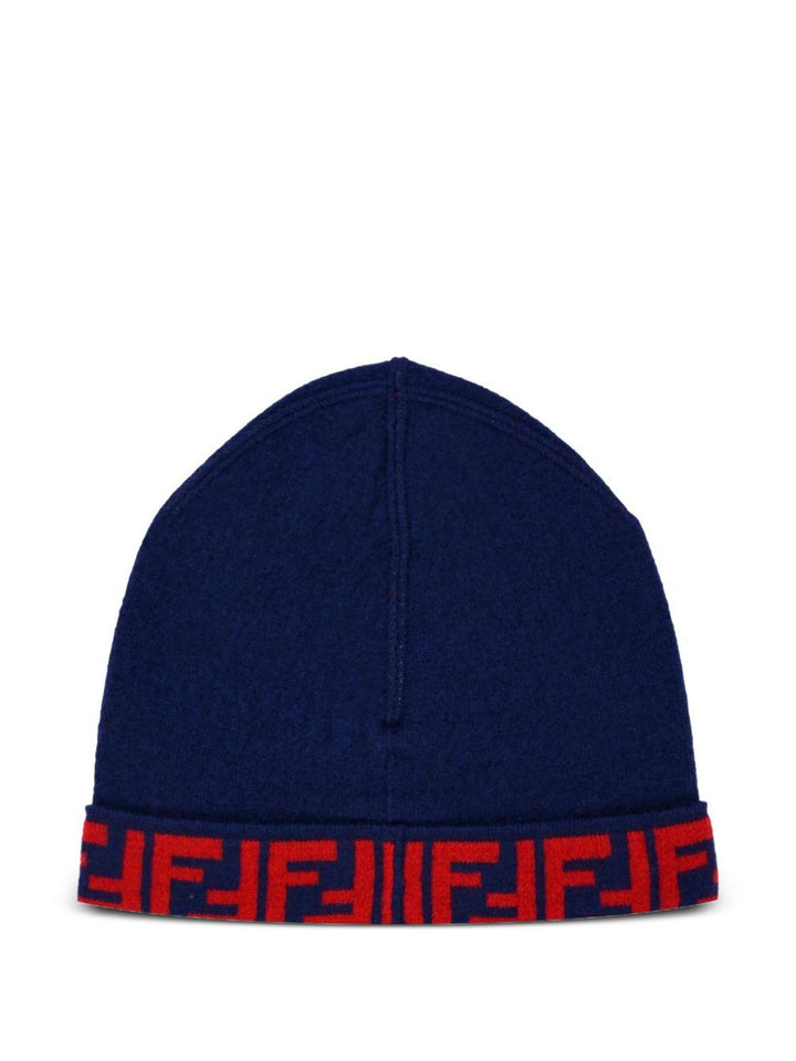 Cappello blu scuro/rosso per bambino
