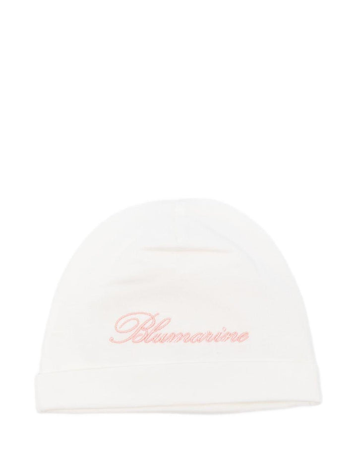 Cappello bianco per neonata BNCP0160JF031 0242 Miss Blumarine 
