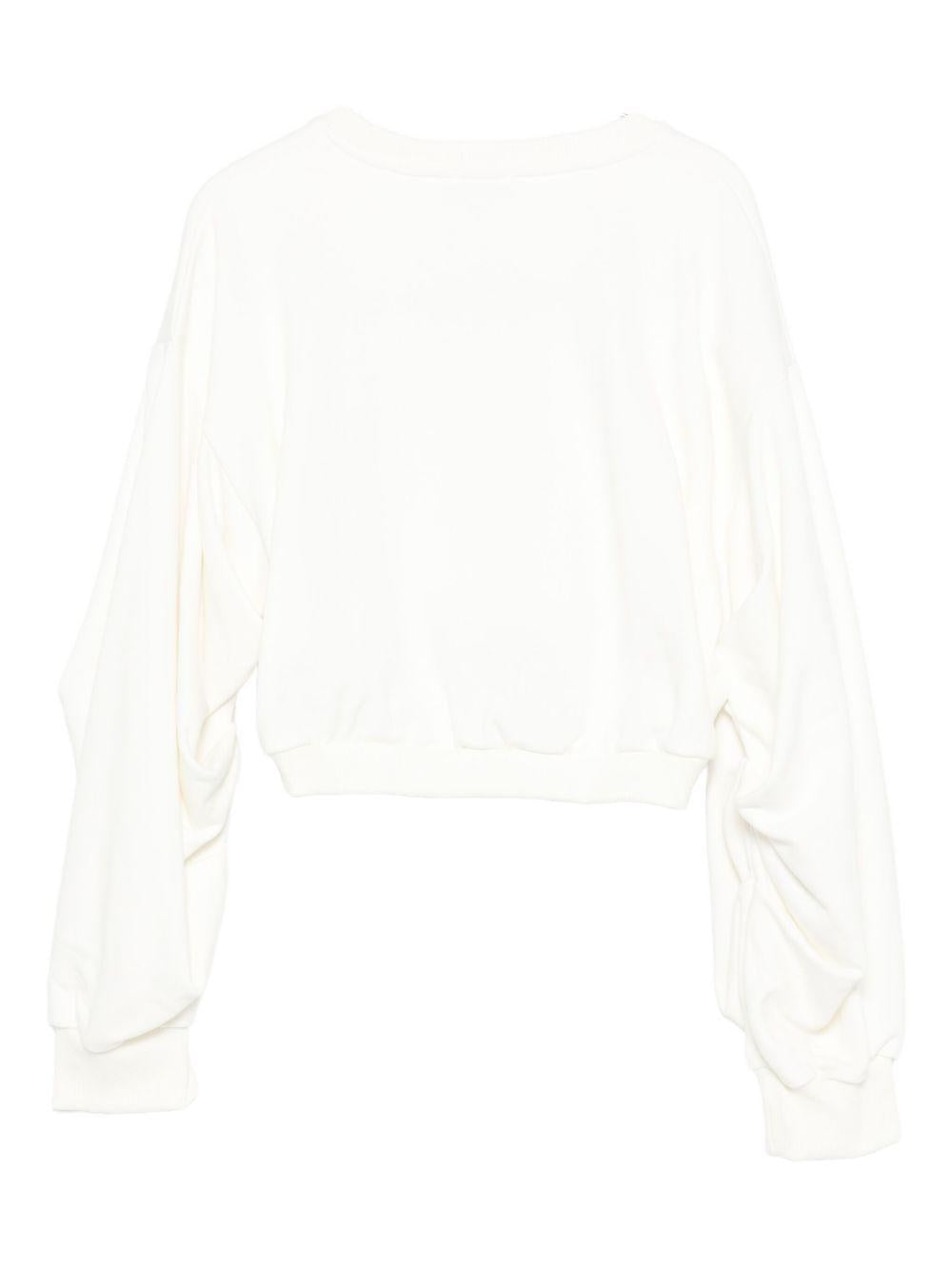 Felpa bianca per bambina KFFE012CFF013 D855 Pinko Kids 