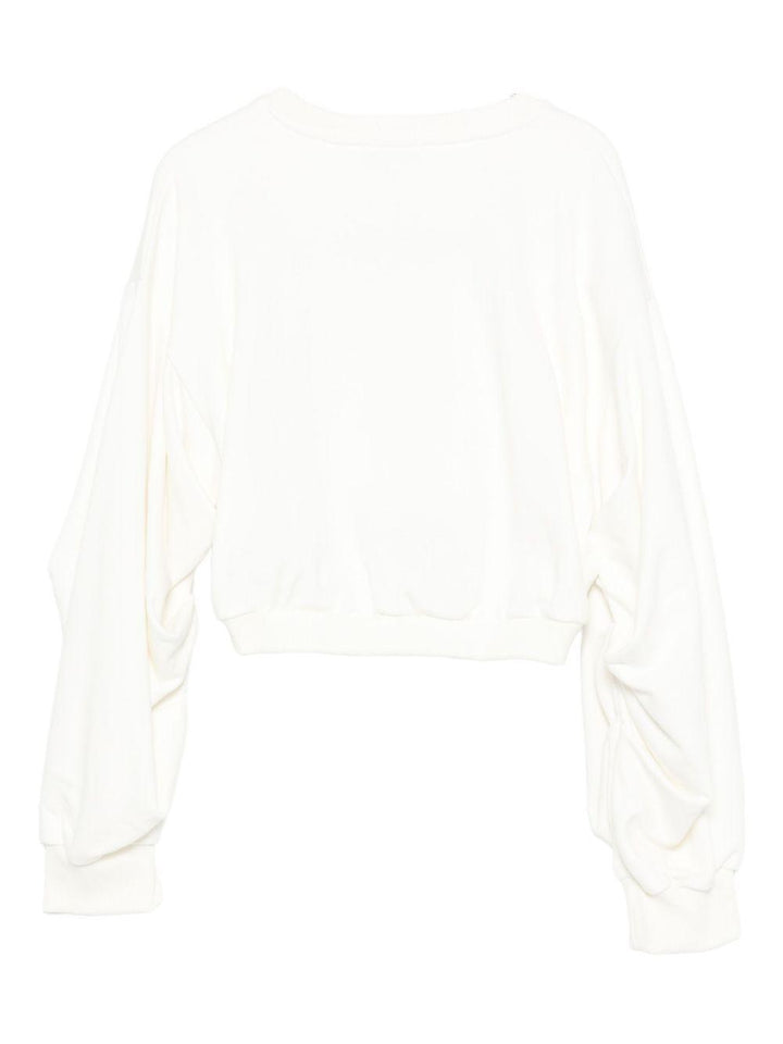 Felpa bianca per bambina KFFE012CFF013 D855 Pinko Kids 