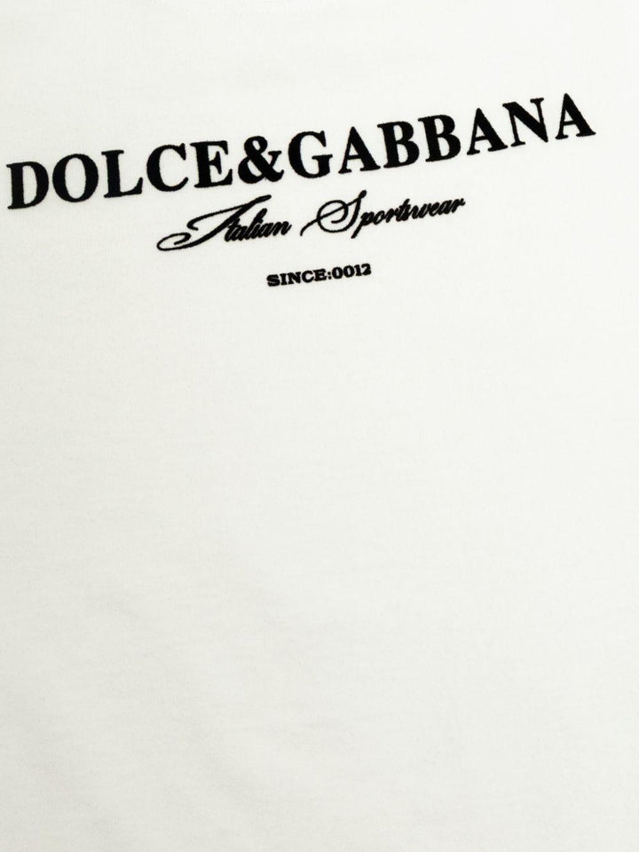 T-shirt bianco per bambino L4JTHUG7P1Y W0800 Dolce & Gabbana Kids 