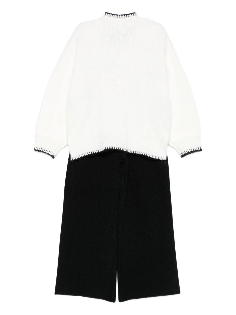 Completo bianco/nero per bambina 5729 002 Abel & Lula 