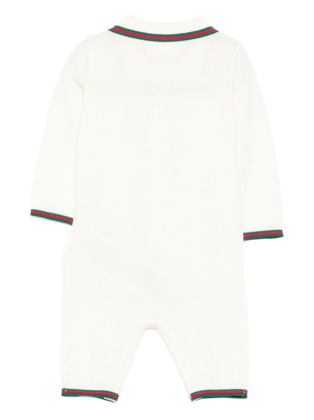 Tutina bianca per neonato 825863XKEXN 9112 Gucci Kids 